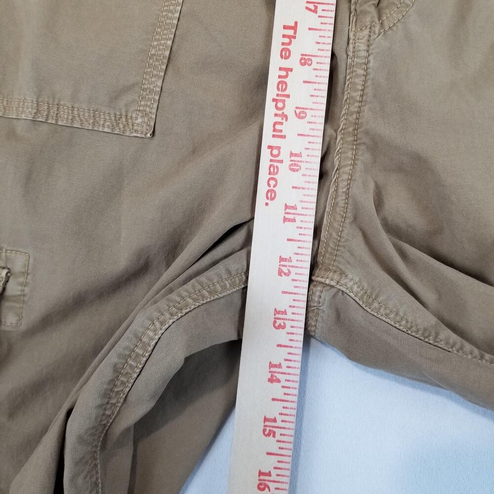 American Eagle Outfitters Pants Womens 16 Beige Baggy Jogger Cargo Stretch Twill - Picture 10 of 12